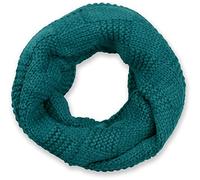 styleBREAKER Unisex Strick Loop Schal mit Patentmuster, Uni Feinstrick Schlauchschal, Winter Strickschal 01018152, Farbe:Petrol