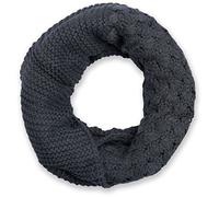 styleBREAKER Unisex Strick Loop Schal Mustermix Winter, Dunkelgrau