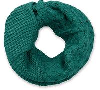 styleBREAKER Unisex Strick Loop Schal Mustermix Winter, Petrol