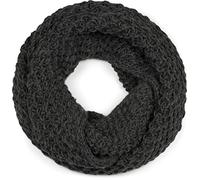 Strickschal STYLEBREAKER "Grobstrick Loop Schal", Damen, grau (dunkelgrau), Obermaterial: 10% Viskose CV. 80% Polyacryl PAN. 10% Wolle WO., Modisch, Modetücher (86108317-0) dunkelgrau