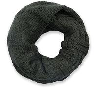 Strickschal STYLEBREAKER "Strick Loop mit Gitter und Rippenmuster", Damen, grün (oliv, grün), Obermaterial: 100% Viskose CV., Modisch, Modetücher (89381213-0) oliv, grün
