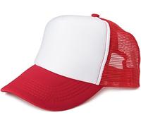 styleBREAKER "5-Panel Mesh Cap" 1 Stk. (98737035-0) weiß, rot