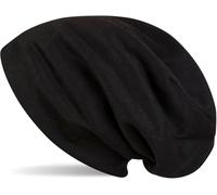 Strickmütze STYLEBREAKER "Feinstrick Beanie Unifarben", Damen, schwarz, 100% Viskose CV., Modisch, Mützen Strickmütze (65947437-0) schwarz