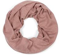 styleBREAKER weicher Feinstrick Loop Schal in edler Melange Optik, Schlauchschal, fein gestrickt, Unisex 01016135, Farbe:Altrose
