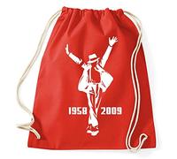 STYLETEX23 Michael Jackson Turnbeutel Sportbeutel, red
