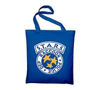 STYLETEX23 STARS Raccoon Police Department Logo Jutebeutel Baumwolltasche, royalblue