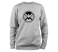 STYLETEX23 Sweatshirt S.H.I.E.L.D. Logo Shield, S grau