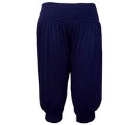 StyleWear Haremshose für Damen, Übergröße, 3/4, einfarbig, bauchfrei, Ali Baba Hose, navy, 34-36