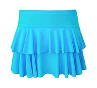 StyleWear Mini RARA Partyrock für Damen, 80er Jahre Thema, zum Tanzen, Partykleidung, sexy, lässig, mit Rüschen, Türkis