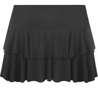 StyleWear Mini RARA Partyrock für Damen, 80er Jahre Thema, zum Tanzen, Partykleidung, sexy, lässiger Rüschenrock, Schwarz