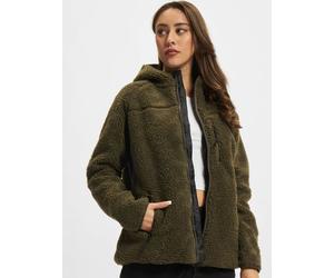 stylische Brandit Damen Jacke Reißverschluss Taschen Khaki XXL