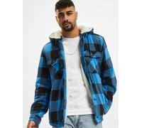 stylische Brandit Herren Jacke mit Baumwolle Blau/Schwarz 5XL