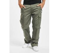 stylische Brandit Herren Jeans Kordelzug Reißverschluss Khaki 3XL