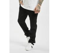 stylische Brandit Herren Jeans Stretch Taschen Straight Fit mit Baumwolle Schwarz 32/34
