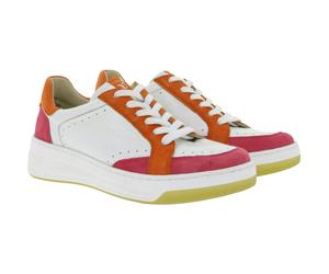 Stylische CAPRICE Damen Sneaker mit hochwertigem Leder - CAP Climo FB für optimalen Tragekomfort 9-23714-44 197 Weiß/Bunt 37