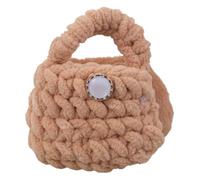 Stylische Capybara Stricktasche aus weichem Plüsch, Aufbewahrungstasche, Geldbörse, Geldbörse für kleine Gegenstände, 02style, Bohemian-Stil