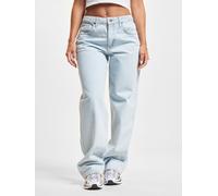 stylische DEF Damen Jeans Skinny Fit mit Baumwolle Blau L