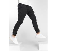stylische DEF Herren Jeans Kordelzug Taschen 260 g/m² mit Baumwolle Schwarz 32