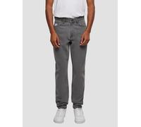 Bequeme Jeans KARL KANI "Karl Kani Herren KK Small Signature Tapered Five Pocket Denim", Herren, Gr. 36, Normalgrößen, light grau, 100% Baumwolle, unifarben, normal, Jeans (67027936-36) light grau