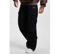 Karl Kani Herren KM234-032-4 KK Small Signature Washed Parachute Pants Black, XS