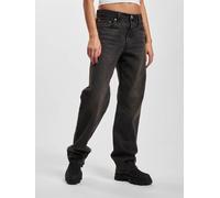 stylische LEVI´S Damen Jeans Straight Fit mit Baumwolle Schwarz 32/30