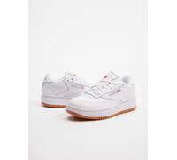 stylische Reebok Herren Sneaker Kordelzug Rippbündchen Weiß 36