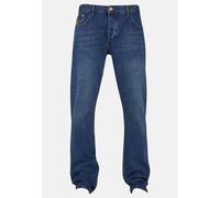 stylische Rocawear Herren Jeans Taschen Straight Fit mit Baumwolle Blau W32/L34