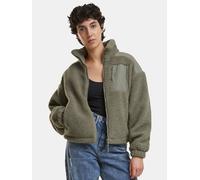 Winterjacke URBAN CLASSICS "Urban Classics Damen Ladies Sherpa Mix Jacket" Gr. XXL, grün (palegreen) Damen Jacken (34908955-XXL) palegreen