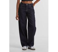 stylische URBAN CLASSICS Damen Jeans Reißverschluss Taschen mit Baumwolle Navy 34