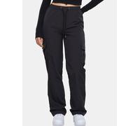 Urban Classics Damen Nylon-Cargohose Schwarz Größe XS