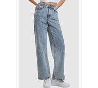 stylische URBAN CLASSICS Damen Jeans Taschen Oversize mit Baumwolle Blau 31