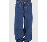 Urban Classics Jungen Jeans Boys 90´s Jeans, Jeans für Jungen im Retro-Style der 90er, Loose Fit, Low-Rise-Schnitt, erhältlich mid indigo washed, 158/164
