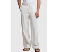 Urban Classics Stoffhose Loose Cotton Linen Pants TB6620 Whitesand-4XL