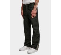 Urban Classics Herren Jeans Organic Triangle Denim Bio Schwarz gewaschen Größe 34