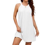 StylSense Strandkleid Damen Sommerkleid Leicht Bikini Cover Up Strandponcho Bademode Kleider Casual Trägerkleid