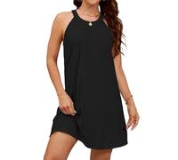 StylSense Strandkleid Damen Sommerkleid Leicht Bikini Cover Up Strandponcho Bademode Kleider Casual Trägerkleid