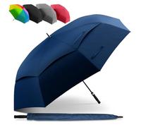 STYNGARD XXL Regenschirm Groß Sturmfest [Ø 130 cm] - Golfschirm mit Doppelbespannung für maximalen Wind- und Regenschutz Modell - Regenschirm für 2 Personen - BELFAST
