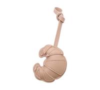 suanbeiii 1 Stück Kreative Croissants Schlüsselanhänger Patches Design Leder Dekorativer Charm Schlüsselanhänger Ornament für Zuhause Auto Büro Zubehör