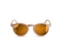 SUAVINEX, Sonnenbrille für Mädchen und Kinder von 3 bis 8 Jahren, polarisiert, UV 400-Filter, 100% UVA- und UVB-Schutz, mit Etui und Befestigungsband, flexibel und leicht, rund, Modell 2026, Braun