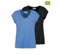 Sublevel 2er-Set: Shirts in Blau - Größe XXL | Damen Tops