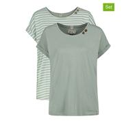 Sublevel 2er-Set: Shirts in Grün - Größe XXL | Damen Tops