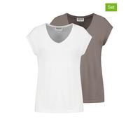 Sublevel 2er-Set: Shirts in Taupe - Größe XXL | Damen Tops