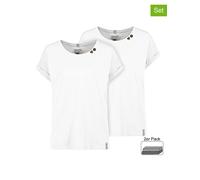 Sublevel 2er-Set: Shirts in Weiß - Größe L | Damen Tops