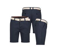 Sublevel Chino-Bermudas in Dunkelblau - Größe W30 | Herren Plussize