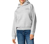 Sublevel Damen Basic Pullover Hoodie mit Mini-Print light-grey XS