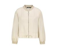 Sublevel Damen Blouson Jacke leicht, Rippbündchen, Zipper beige S/M