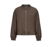 Sublevel Damen Blouson Jacke leicht, Rippbündchen, Zipper brown M/L
