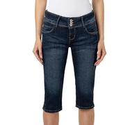 Sublevel Damen Capri Jeans Stretch-Hose aus Ring-Denim Dark-Blue M