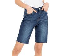 Sublevel Damen City Jeans Bermudas Denim Shorts Dark-Blue L