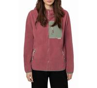 Sublevel Damen Fleecejacke mit Brusttasche - Bequeme Übergangsjacke mit Kapuze, Ideal für Outdoor-Aktivitäten Middle-red XL
